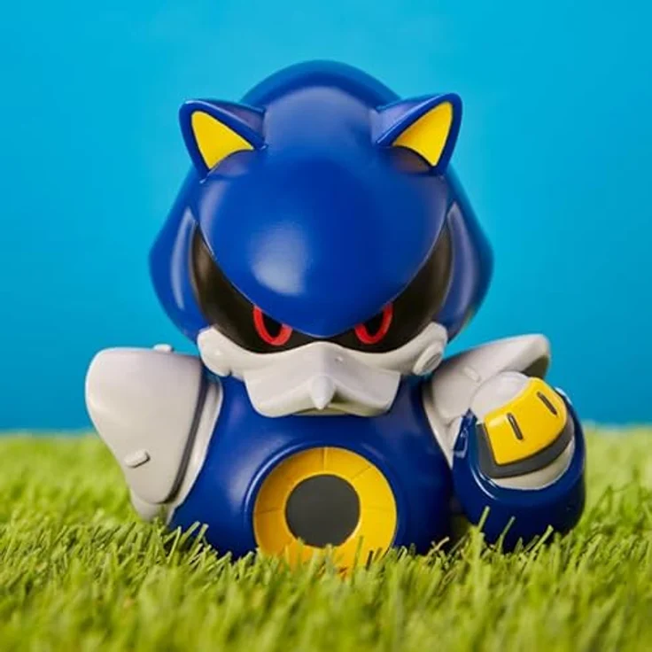 TUBBZ Metal Sonic Sammlbare Vinyl-Gummiente - Offizielles Sonic The Hedgehog Merchandise - Badewannenspielzeug - Retro-Videospiele, Filme & TV – Bild 3