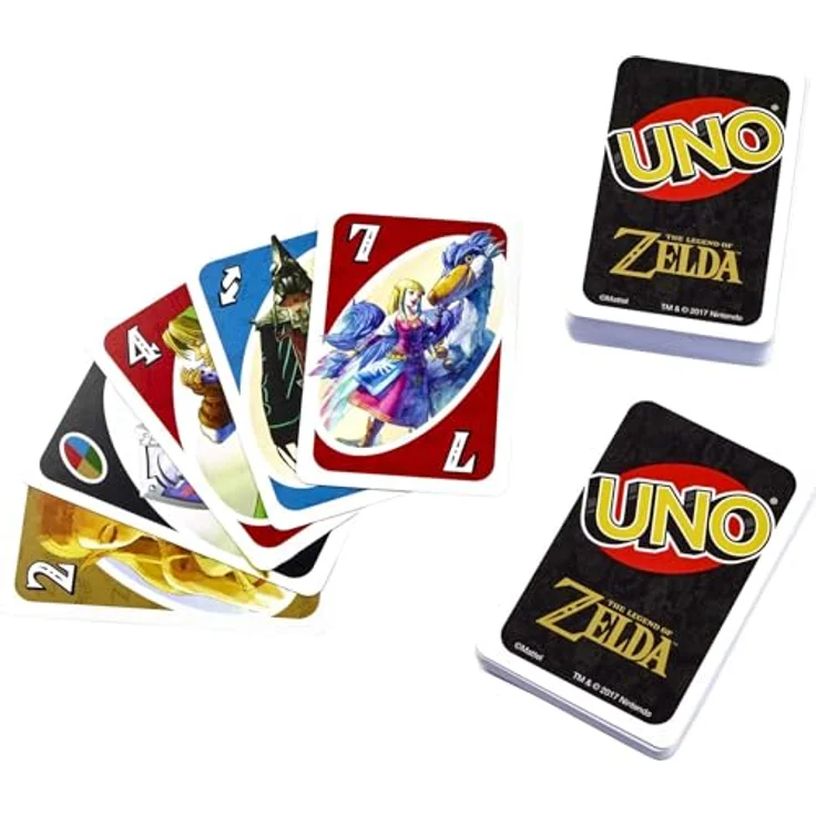 Mattel Games UNO The Legend of Zelda, Kartenspiel mit 112 Karten und Sonderregeln für Familienabende – Bild 3