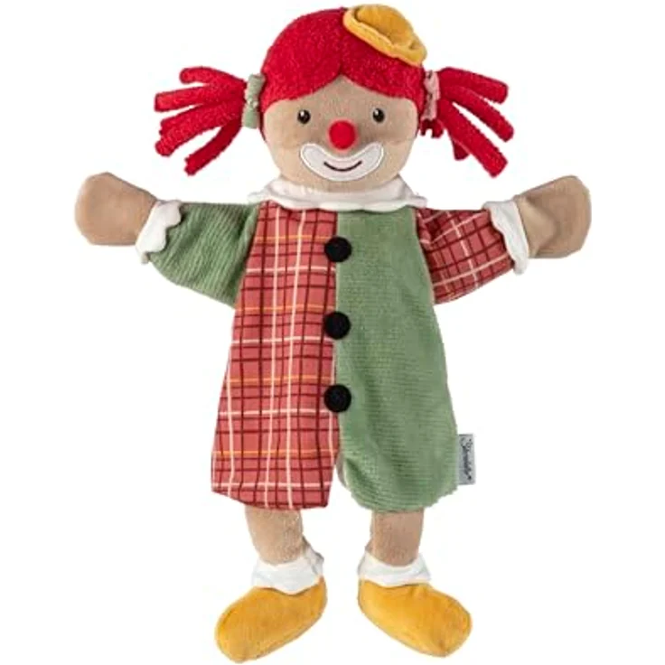 Sterntaler Handpuppe Clown, weiches Kinder Spielzeug für Puppentheater, Sprachförderung & Kuscheln, mehrfarbig – Bild 1