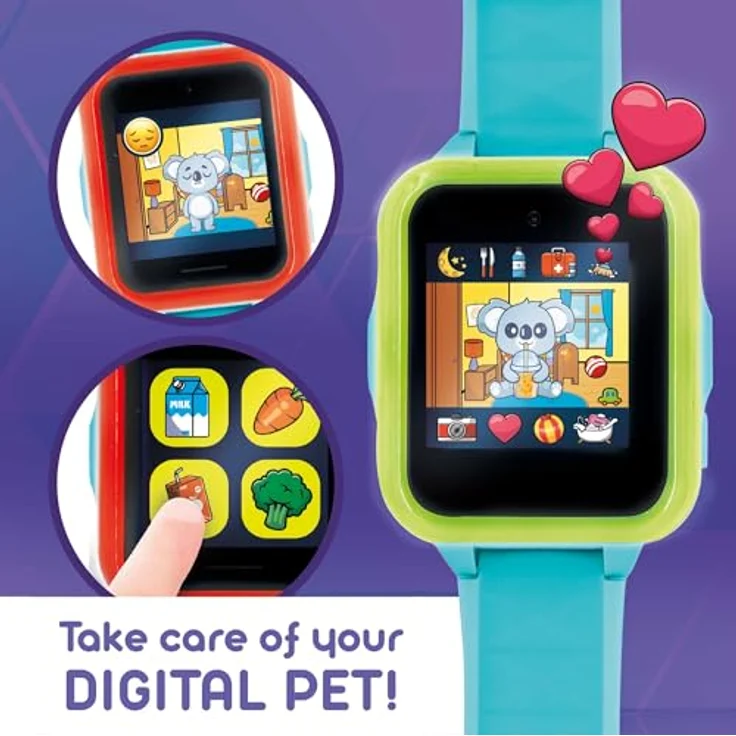 Lisciani - HI TECH PÄDAGOGISCHE MIO-UHR - Intelligente SmartWatch für Kinder ab 5 Jahren - Mit Dual-Kamera - 10 Geschicklichkeitsspiele - Exklusive My Pet App - Blau – Bild 5
