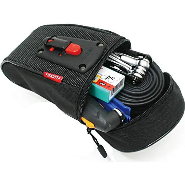 KLICKfix 0297S Farradtasche Micro 15O Plus Satteltasch, Schwarz, 19 x 9 x 7 cm – Bild 5