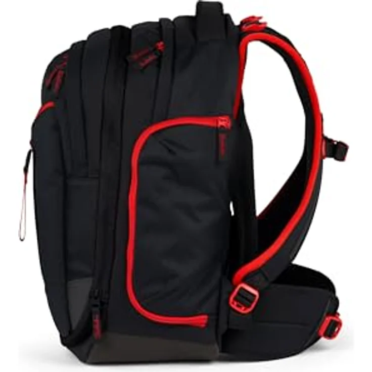 Satch Schulrucksack Match 2 - Schultasche, Rucksack für die Schule, Schulranzen - Ergonomisch anpassbar, reflektierende Elemente, Laptop-Fach, wasserabweisend (schwarz) – Bild 4