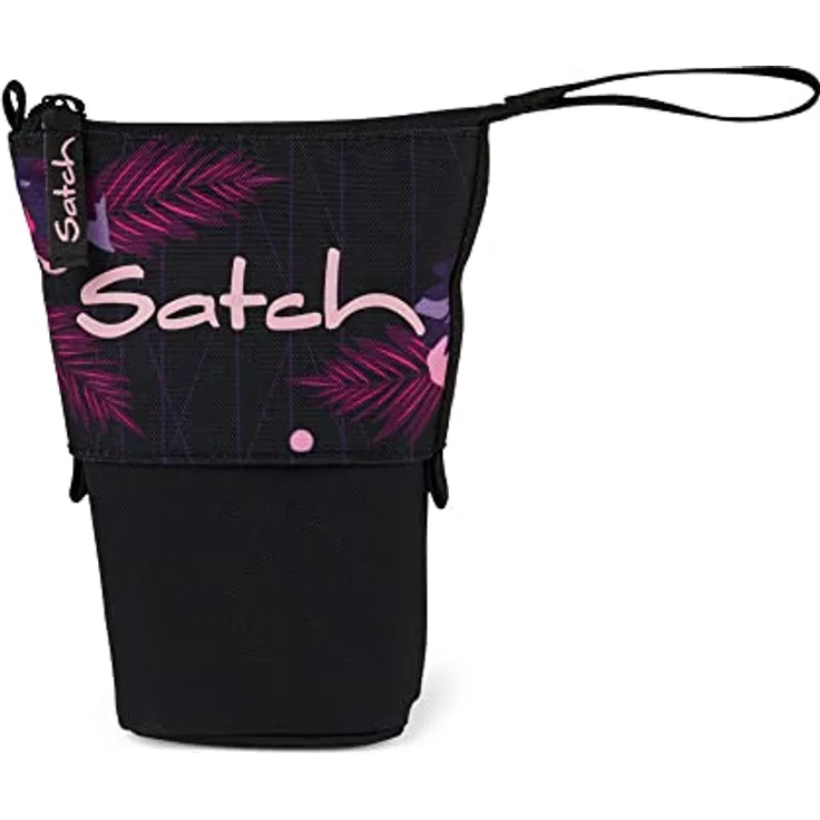 satch Pencil Slider extra groß inkl. Trennfach Reißverschlussfach Stiftehalter Geodreieck Sichtfenster für Stundenplan Mystic Nights - Lila