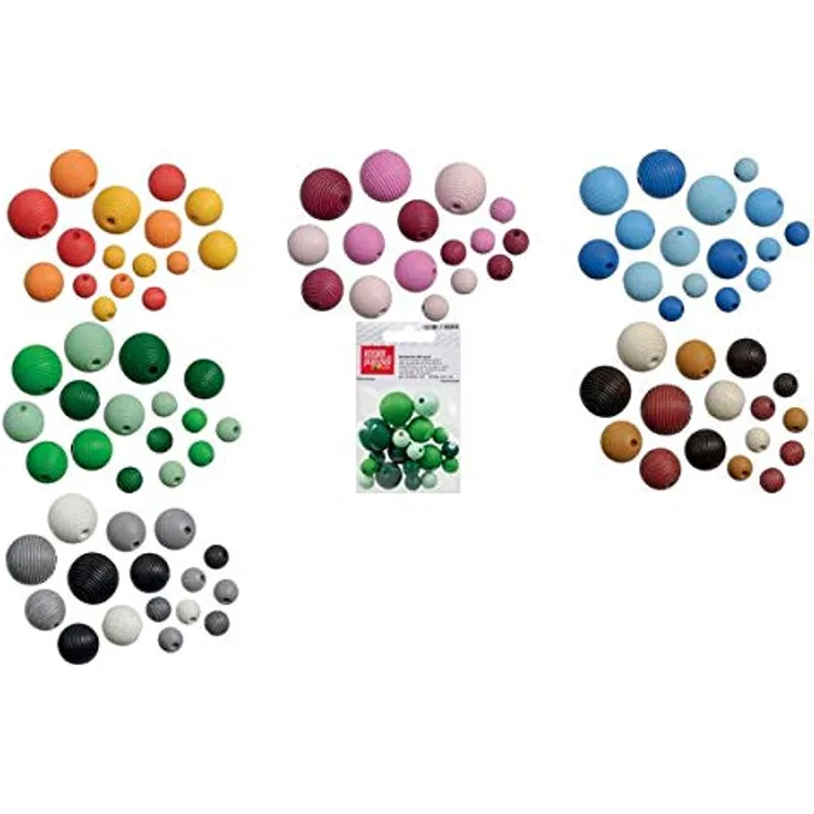 KnorrPrandell Holzperlen-Mix rosa 20 Stück FSC 216023124