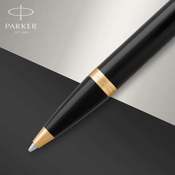 Parker Pen IM Core Laque, Schreibstift mit Edelstahlfeder, schwarz – Bild 4