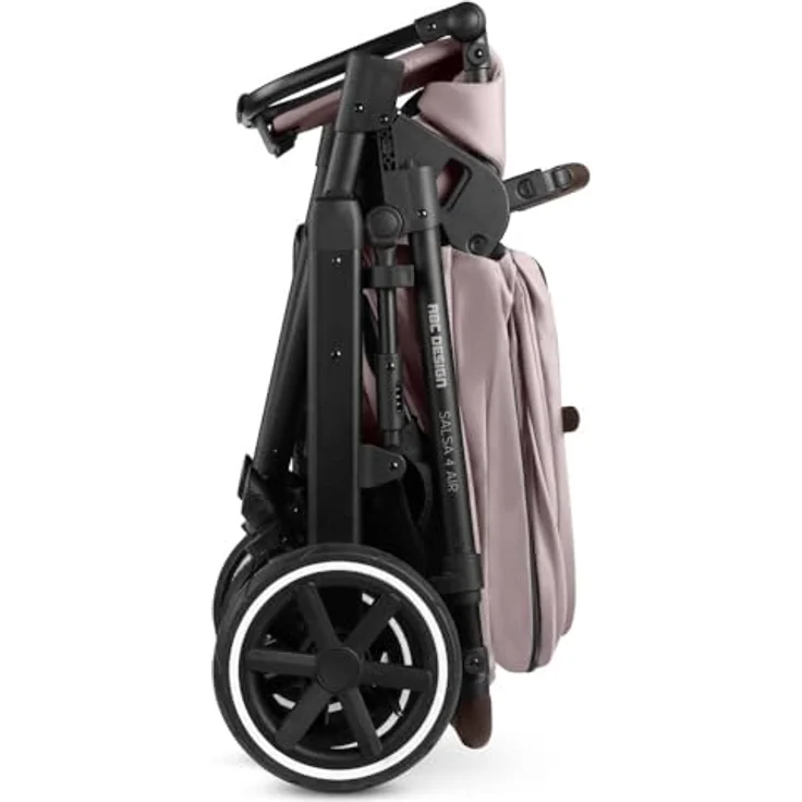 ABC Design Kombi-Kinderwagen Salsa 4 Air - inkl. Babywanne & Sportsitz - Pure Edition - Berry mit Gratis Mobilitätsgarantie – Bild 5