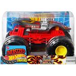 Hot Wheels Monster Trucks Die-Cast, Maßstab 1:24, assortierte Fahrzeuge mit individuellen Details und Crash-Power