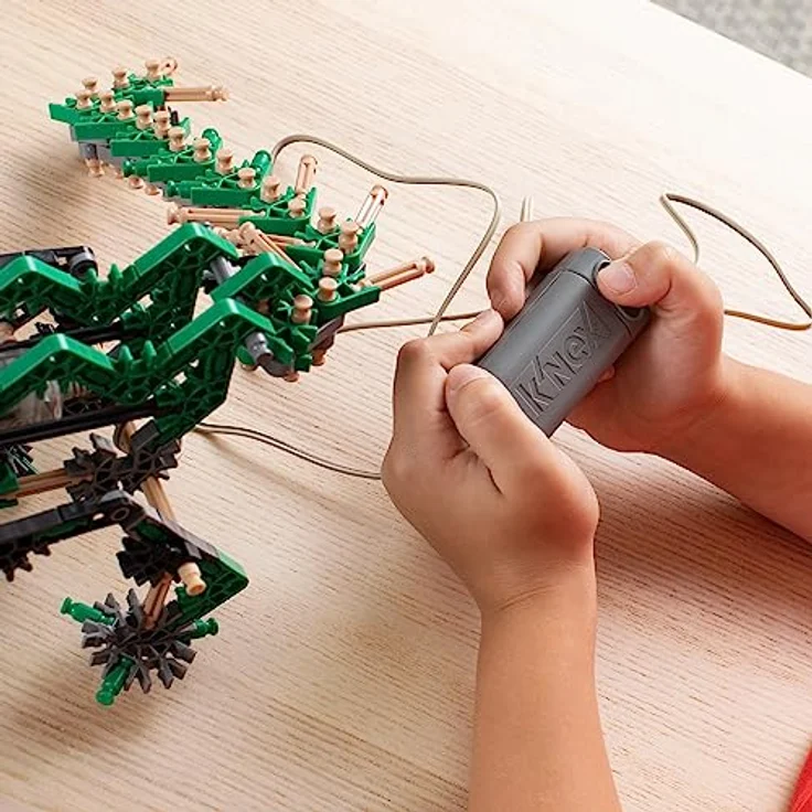 K'Nex 12468 Osaurus K'NEX Classics 255 Pc/ 2 Model-K'Nexosaurus Rex Building Set (Motorised), Mehrfarbig – Bild 4