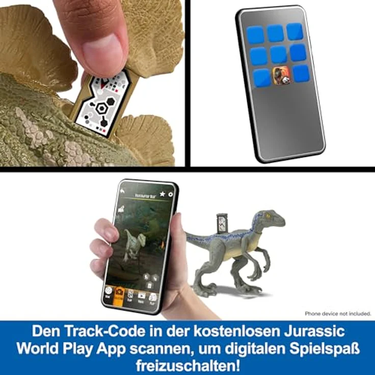 Mattel® Actionfigur Jurassic World All-Out Attack Tyrannosaurus Rex, mit Beißbewegung und Brüllgeräuschen, grün – Bild 5