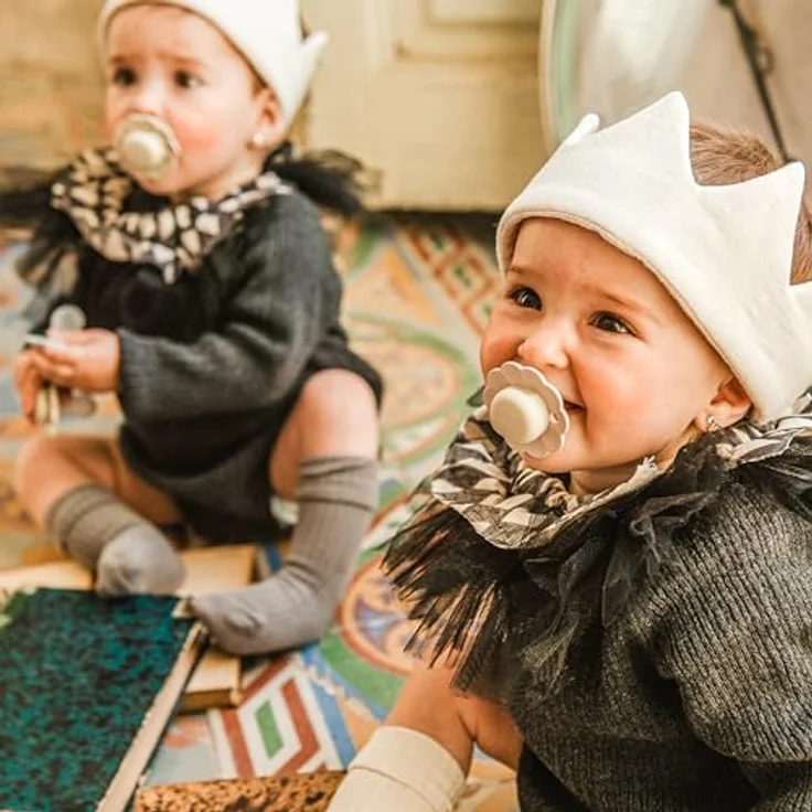 Suavinex Wonder Schnuller, runder Schnuller mit physiologischem Silikonsauger SX Pro, symmetrisch, superweich und flexibel, für Babys 0/6 Monate, Neugeborene, Wonder Mauve – Bild 5