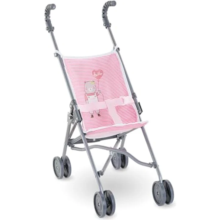 Corolle - Kinderwagen mit Gehstock, Rosa, Zubehör, für Puppen 36, 42 und 52 cm, ab 3 Jahren, 9000141640 – Bild 1
