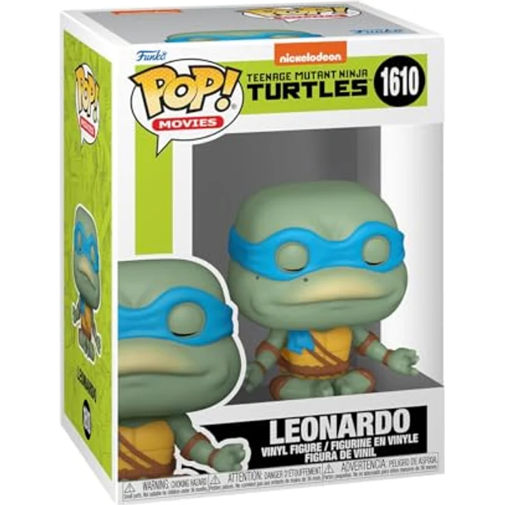 Funko Pop! Animation: Teenage Mutant Ninja Turtles 1990 - Leonardo Meditating, Sammelfigur, ca. 9 cm groß, Vinyl – Bild 1