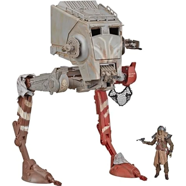Hasbro Star Wars The Mandalorian Vintage Collection AT-ST Raider Fahrzeug mit Klatooinian Figur, 9,5 cm – Bild 1