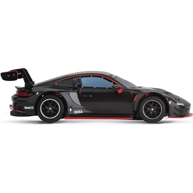 Carrera Hybrid Porsche 911 GT3 R Black Devil 1:50 Rennbahnauto mit Front- und Rücklichtern, USB-C-Aufladung, Mobile App-Steuerung – Bild 4
