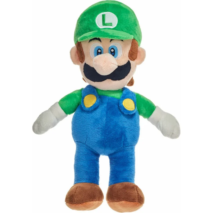 Nintendo Mario Bros Luigi weiches Plüschtier 38cm, Toei Animation Super Mario Donkey Kong Stofftier (38 cm)