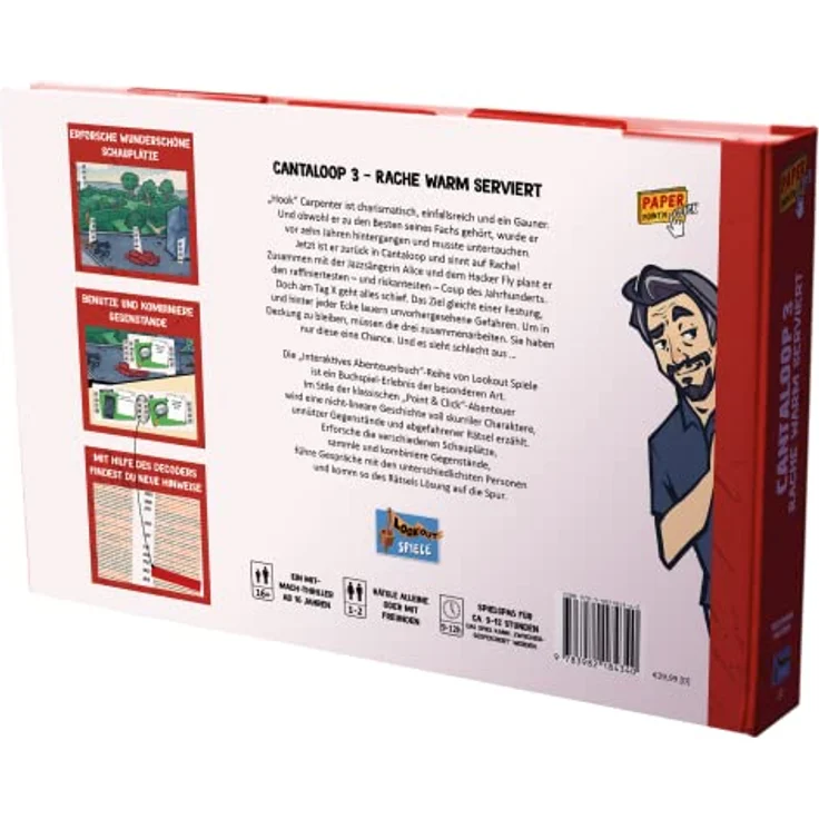 Lookout Spiele Cantaloop Buch 3 Rache warm serviert, Brettspiel mit limitierter Sammleredition und Sonder-Manufakturplättchen – Bild 7