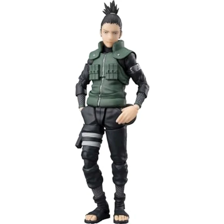 TAMASHII NATIONS Naruto Shippuden S.H. Figuarts Actionfigur Shikamaru Nara, 15 cm, mit Zubehör und austauschbaren Teilen – Bild 1