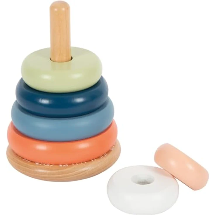 Small Foot - Wooden Stacking Tower Arctic, 7-teiliges Lernspielzeug für Babys – Bild 1