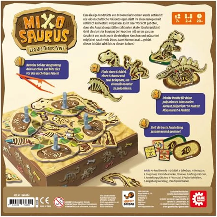 Game Factory 646094 Mixosaurus, Geschicklichkeitsspiel für Kinder ab 7 Jahren, inklusive 3D-Aufbau – Bild 3