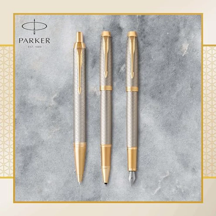 Parker Pen IM Premium Silver G.C., Schreibstift mit stabiler Edelstahlfeder, Silber – Bild 7