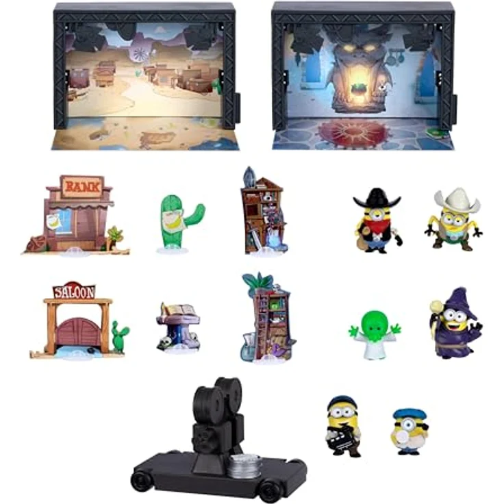 MINIONS Illumination: Minions & Monster Filmset, 2 Soundstages, 6 Mini-Figuren und 6 Requisiten für kreative Monsterfilm-Abenteuer – Bild 4