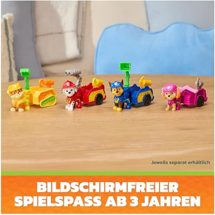 Spin Master PAW Patrol: Der Dino Film Rubbles Dino Werkzeug-Pack mit authentischer Rubble-Figur, Anhänger und 2 austauschbaren Werkzeugen, ab 3 Jahren, Mehrfarbig – Bild 6