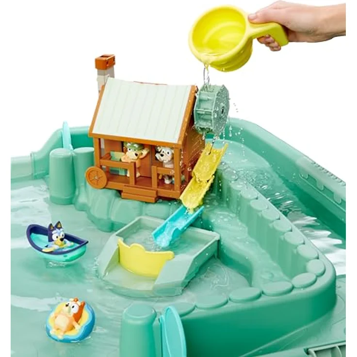 Blueys Bluey Figur Am Teich Des Wildniscamps, interaktives Spielset mit Wasserpool, Grün, One Size – Bild 3