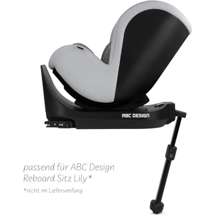 ABC Design Autokindersitz Isofix Base Root für Tulip i-Size und Lily i-Size, 360-Grad-Drehfunktion in Schwarz – Bild 4