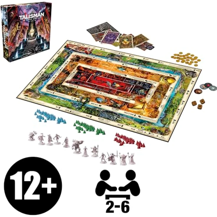 Hasbro Gaming Talisman: The Magical Quest Game, Brettspiel für 2-6 Spieler ab 12 Jahren mit 12 Charakteren und umfangreichen Abenteuerkarten – Bild 20