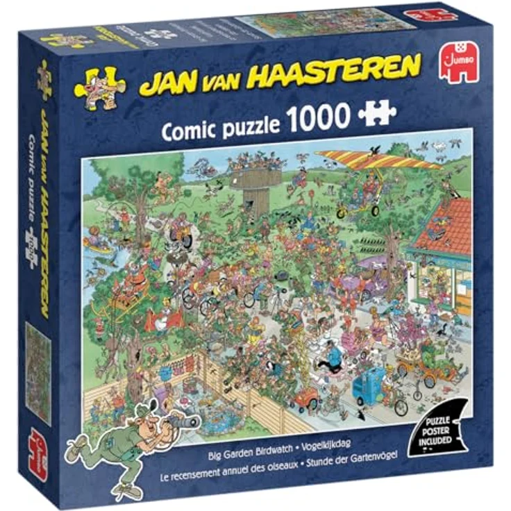 Jumbo Jan Van Haasteren – Die jährliche Volkszählung der Vögel – Puzzle für Erwachsene, 1000 Teile aus 100% recycled Karton – Bild 2
