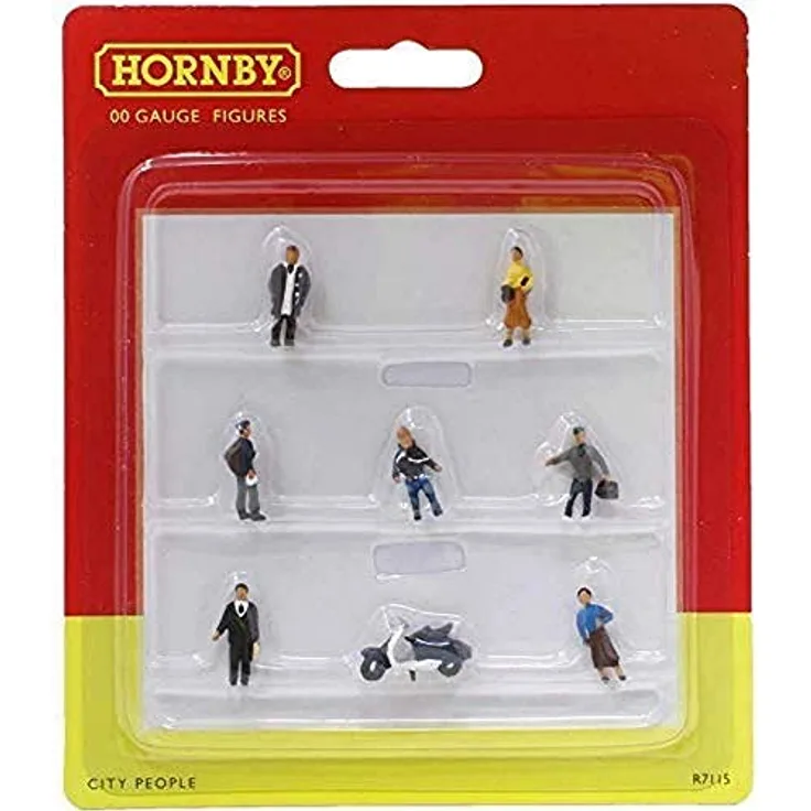 Hornby R7115 City People Zubehör-Kit Menschen & Scale Auto, Multi