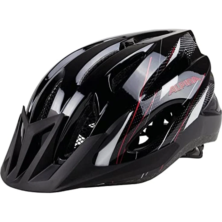 ALPINA MTB 17 Fahrradhelm, Black-White-Red, 54-58 cm – Bild 3
