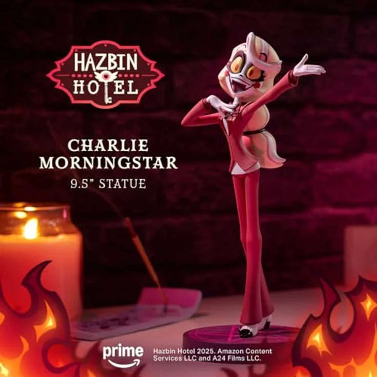 Numskull Hazbin Hotel Charlie Morningstar PVC-Statue, 24 cm, detaillierte Figur auf Pentagramm-Basis – Bild 6