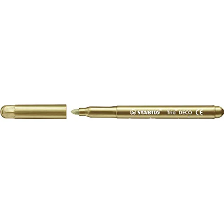 Metallic-Filzstift mit robuster XL-Spitze - STABILO Trio DECO - 8er Pack - mit 8 verschiedenen Farben – Bild 3