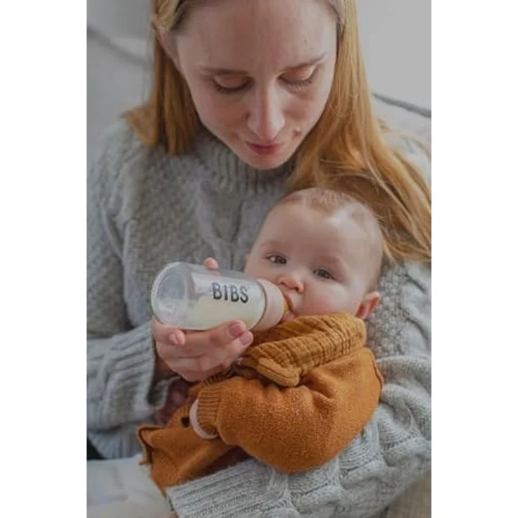 Bibs BIBS - Anti-colic Glass Bottle for Babies 225 ml IVORY – Bild 5