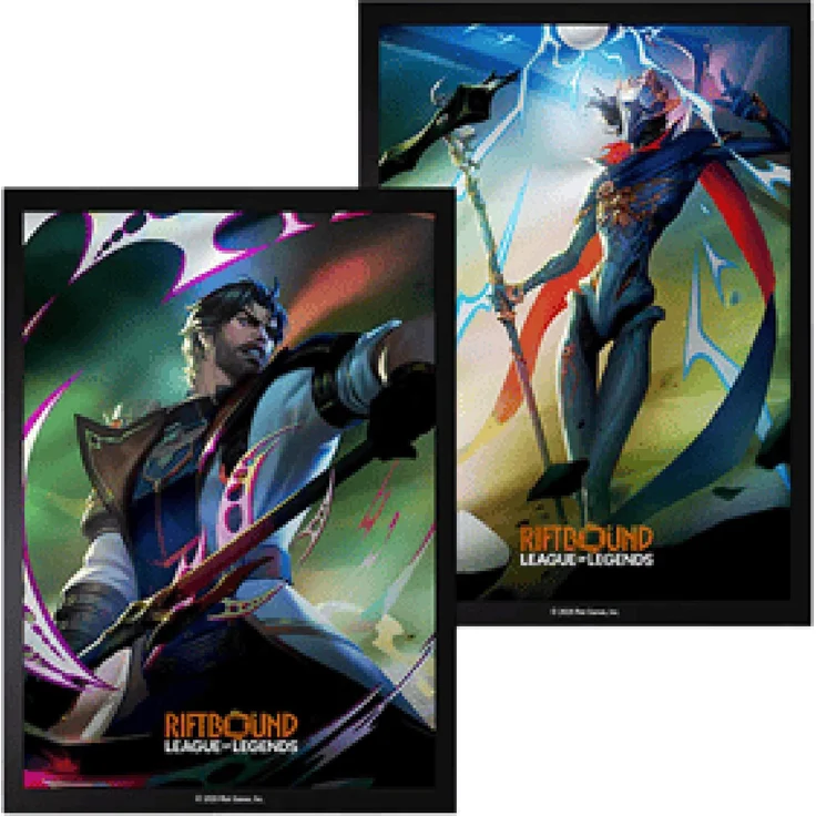 uvs games Riftbound League of Legends TCG Vendetta Art Hüllen, 100 Stück, 2 Designs für Champions und Rivalen