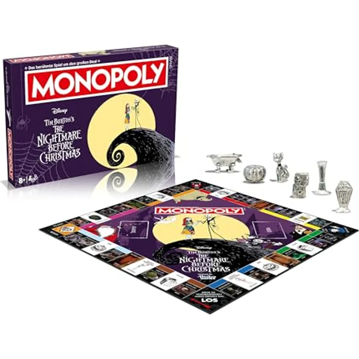 Winning Moves Monopoly Nightmare Before X-Mas Edition, Brettspiel für 2+ Spieler ab 8 Jahren, Deutsch – Bild 2