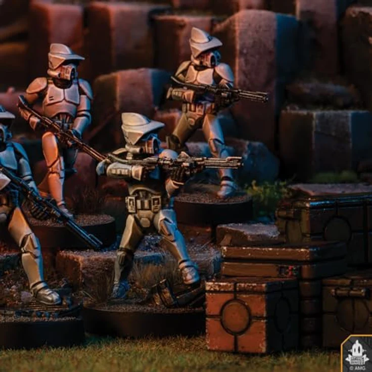 Atomic Mass Games Star Wars Legion - ARF Troopers, 8 Miniaturen mit Aufwertungskarten für die Galaktische Republik – Bild 7