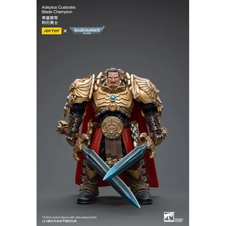 Joy Toy Warhammer 40k Actionfigur 1/18 Adeptus Custodes Blade Champion, beweglich, 12 cm mit Zubehör – Bild 5