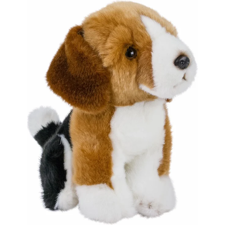 Teddys Rothenburg Kuscheltier Beagle sitzend 20 cm, braun/weiß/schwarz, maschinenwaschbar bis 30°C