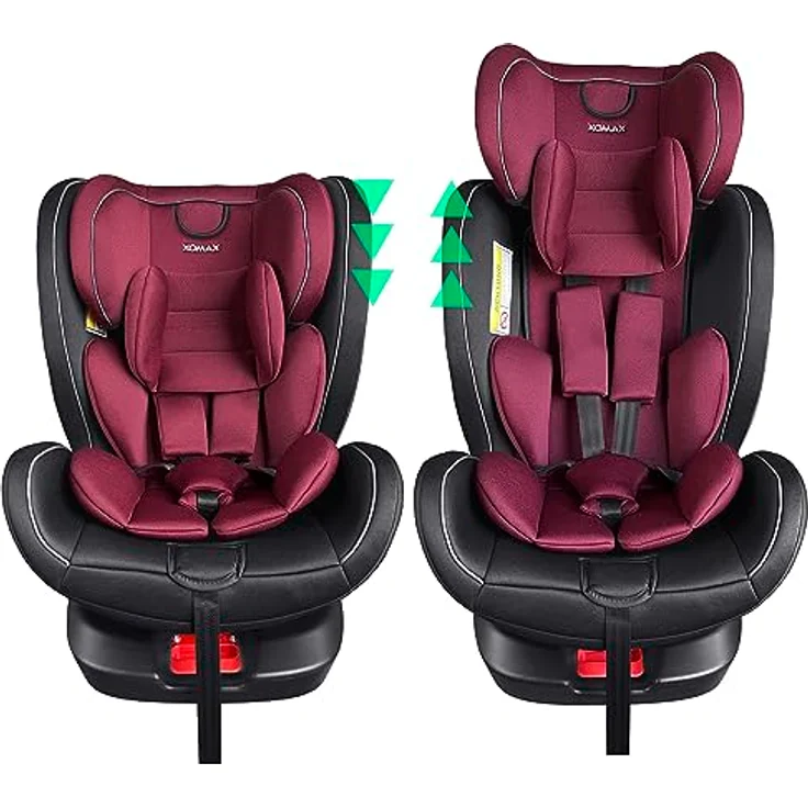 XOMAX Autokindersitz Selena, mit 360° Drehfunktion, Isofix, 5-Punkt-Gurt, 4 Farben verfügbar – Bild 2