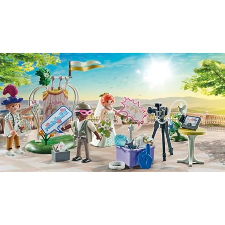 Playmobil® Konstruktions-Spielset Hochzeits Fotobox (71367), City Life, (79 St) – Bild 4