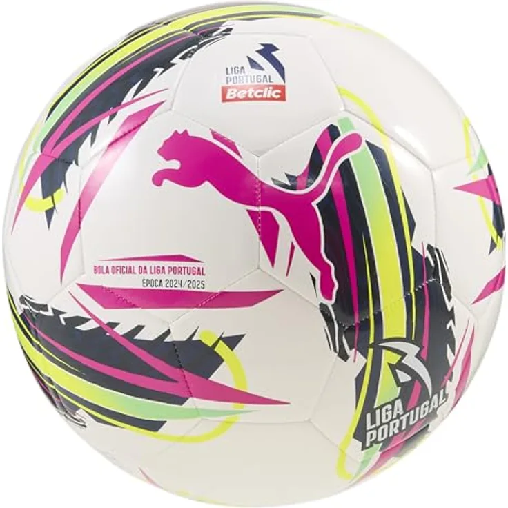 PUMA Orbita Liga Portugal Fußball, Spielball für Erwachsene, weiß/multicolor