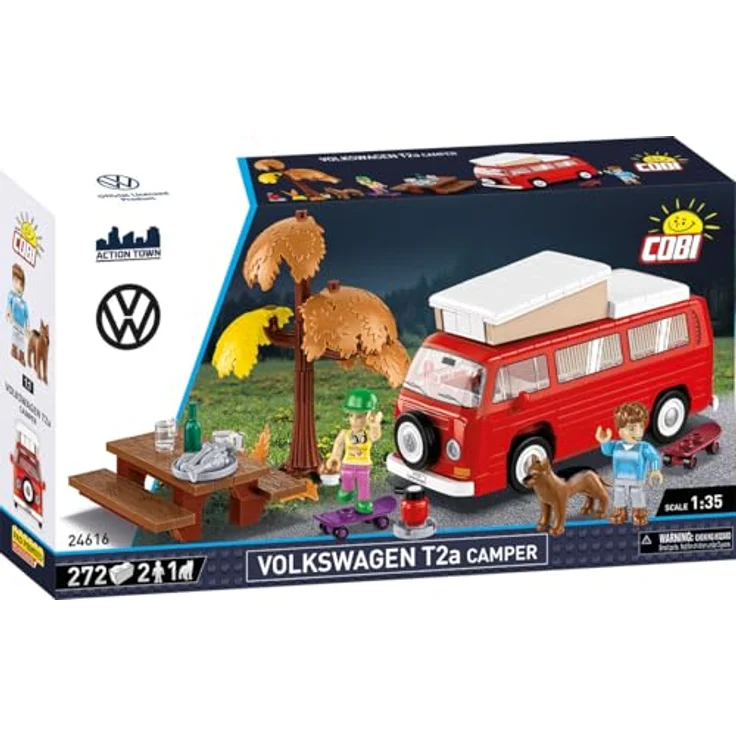 COBI Volkswagen T2a Camper, Modellfahrzeug aus Bausteinen, made in EU – Bild 2