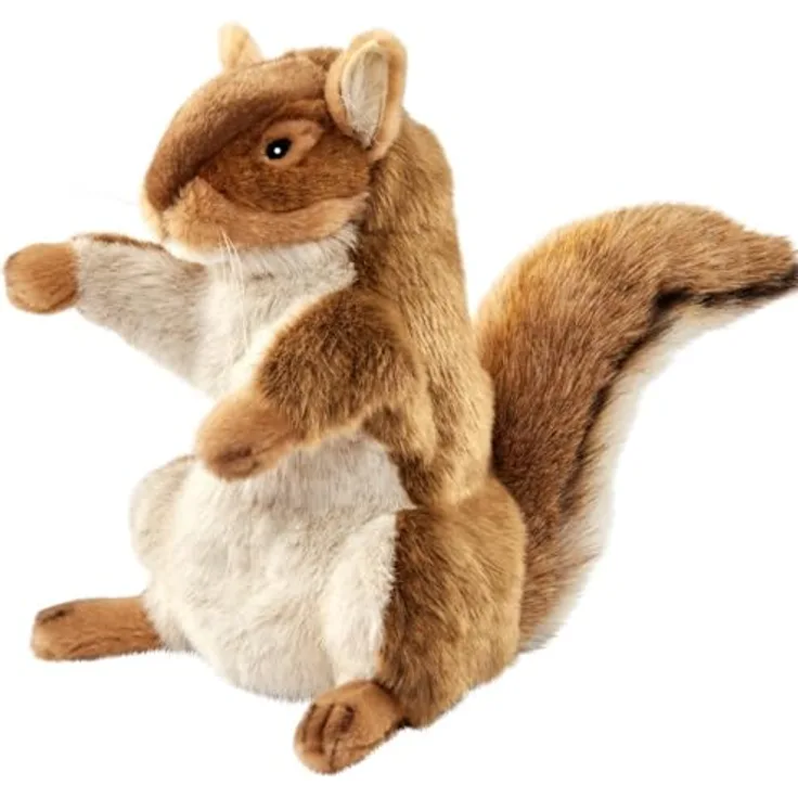 Hansa Creation - Kuscheltier - Handpuppe Eichhörnchen, Schneller Versand aus Deutschland, Liebevolle tierische Geschenkideen