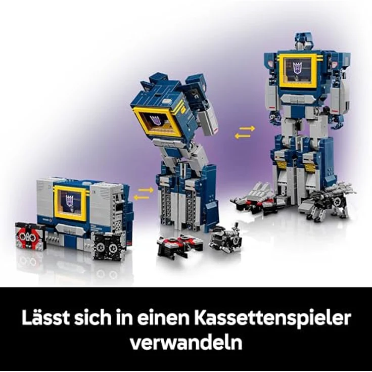 LEGO Icons 10358 Transformers: Soundwave Bausatz, 1.505 Teile, Mehrfarbig, ab 18 Jahren – Bild 5