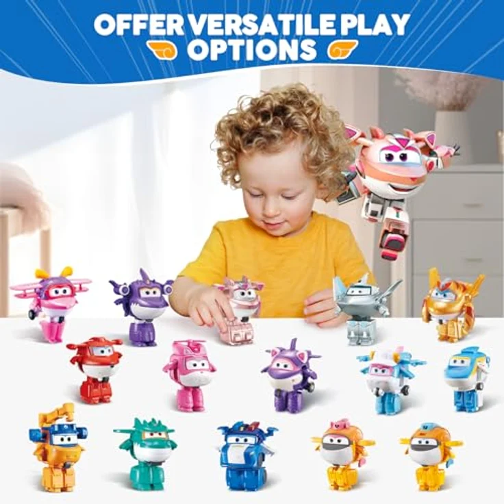 Super Wings Golden Girl Transformations-Flugzeug, 2-in-1 Action Figur, 5 cm großes pinkes Roboter-Spielzeug für Kinder ab 3 Jahren – Bild 5
