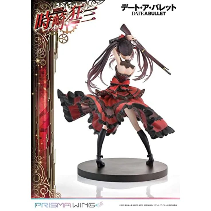 Prime 1 Studio Date A Live Fragment Date A Bullet Kurumi Tokisaki PVC Figur 1/7, 27 cm, rot-schwarzes Astral Dress – Bild 7