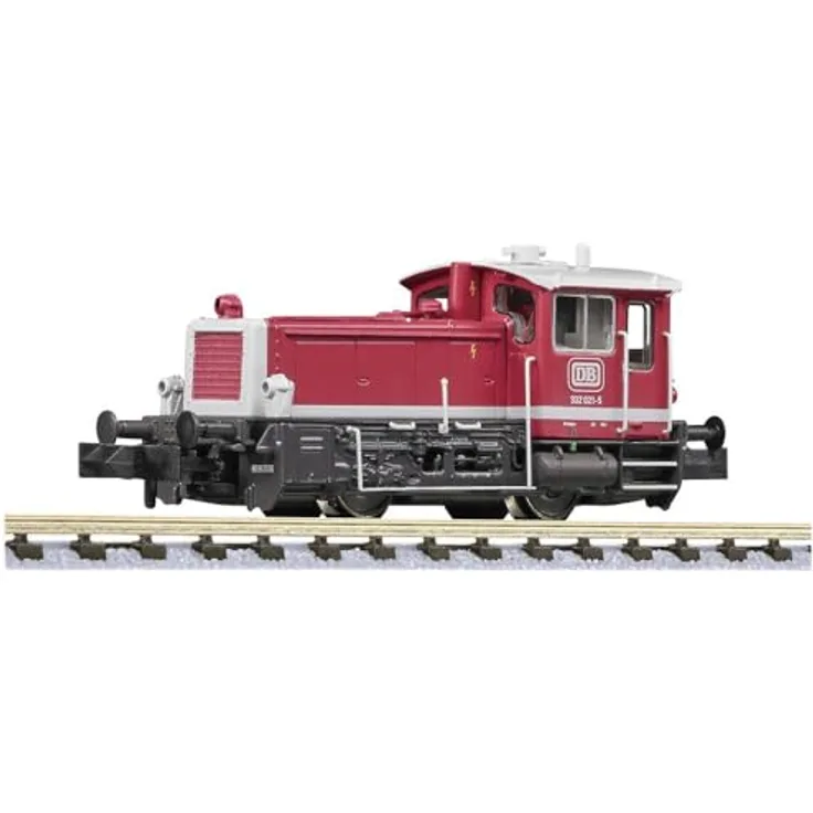 Liliput L162593 N Diesel-Rangierlokomotive 332 021-5 der DB AG, Betriebszustand 1991, Kettenantrieb