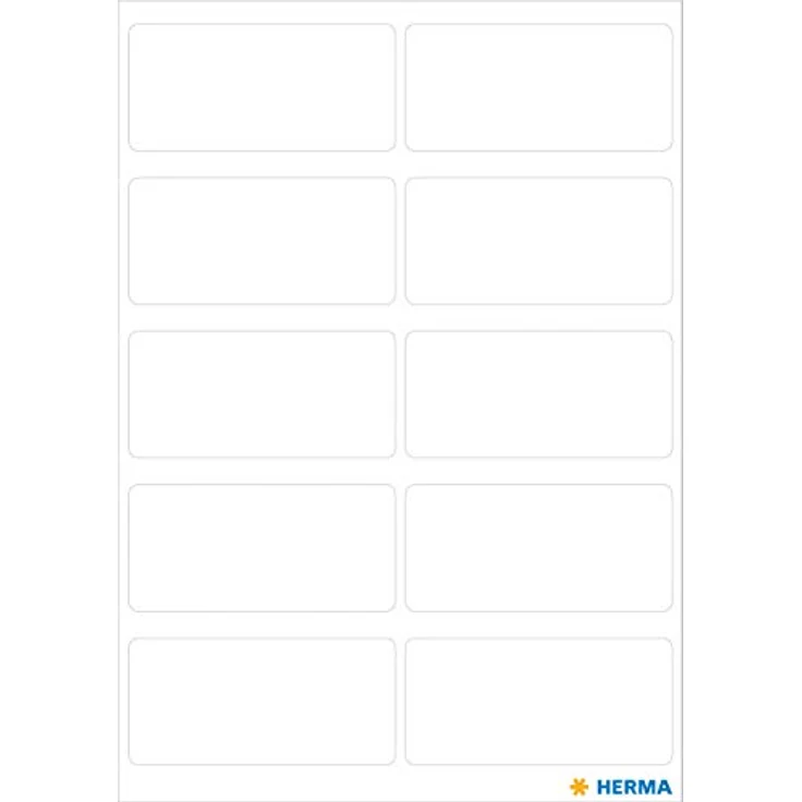 HERMA 3738 Vielzweck-Etiketten, 70 Stück, 19 x 40 mm, selbstklebend, Haushaltsetiketten zum Beschriften, weiß – Bild 2